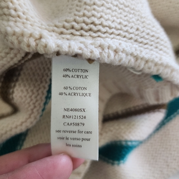 NWT Nick & Mo Embroidered Asymmetrical Cardigan Sweater Vest size Large - Picture 4 of 4